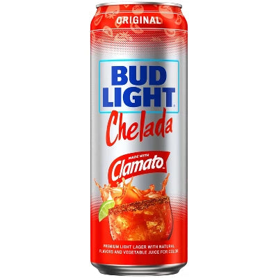 Bud Light & Clamato Chelada, Single, 25 oz, Can