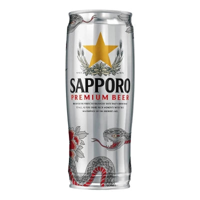 Sapporo Premium Beer 22 oz, Can