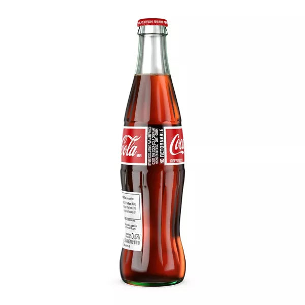 Coca Cola Mexican Glass Bottle 12  oz