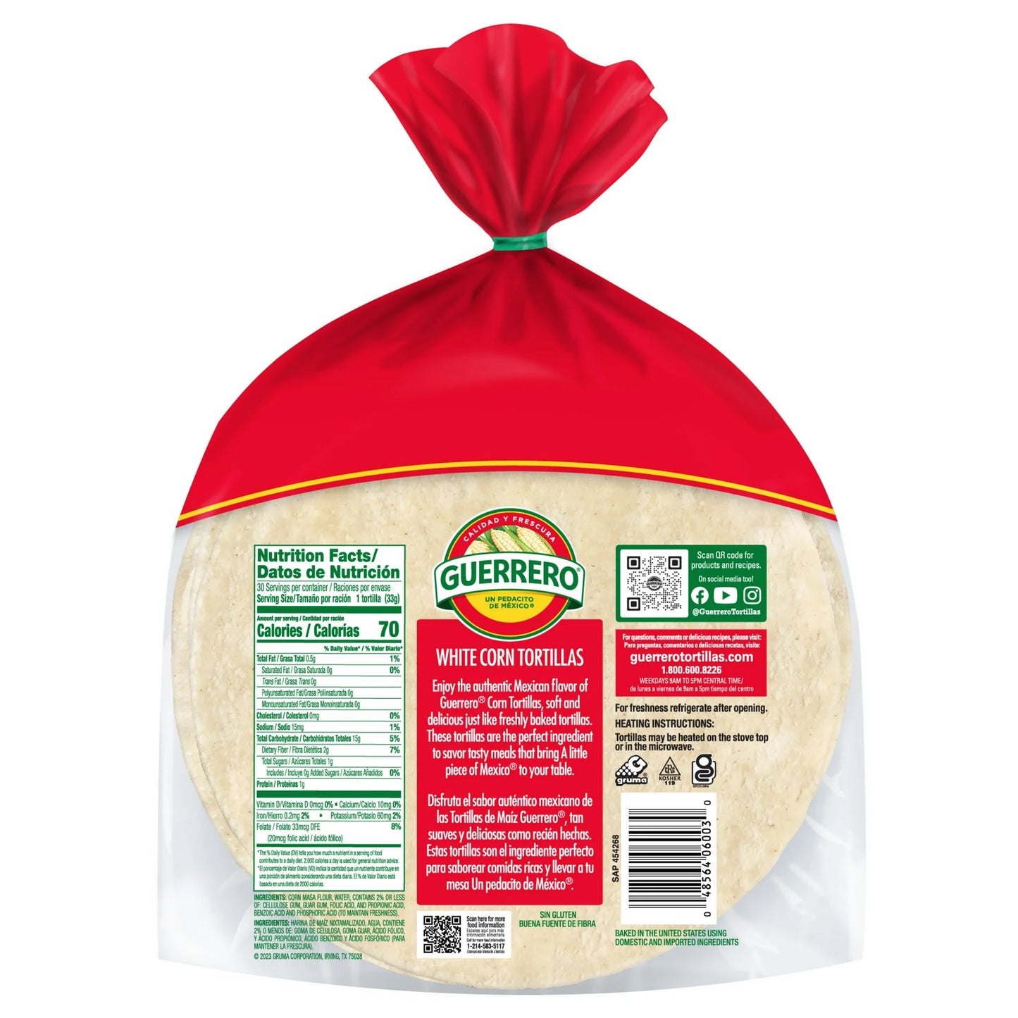 Guerrero:Corn De Maiz Blanco 30 Ct