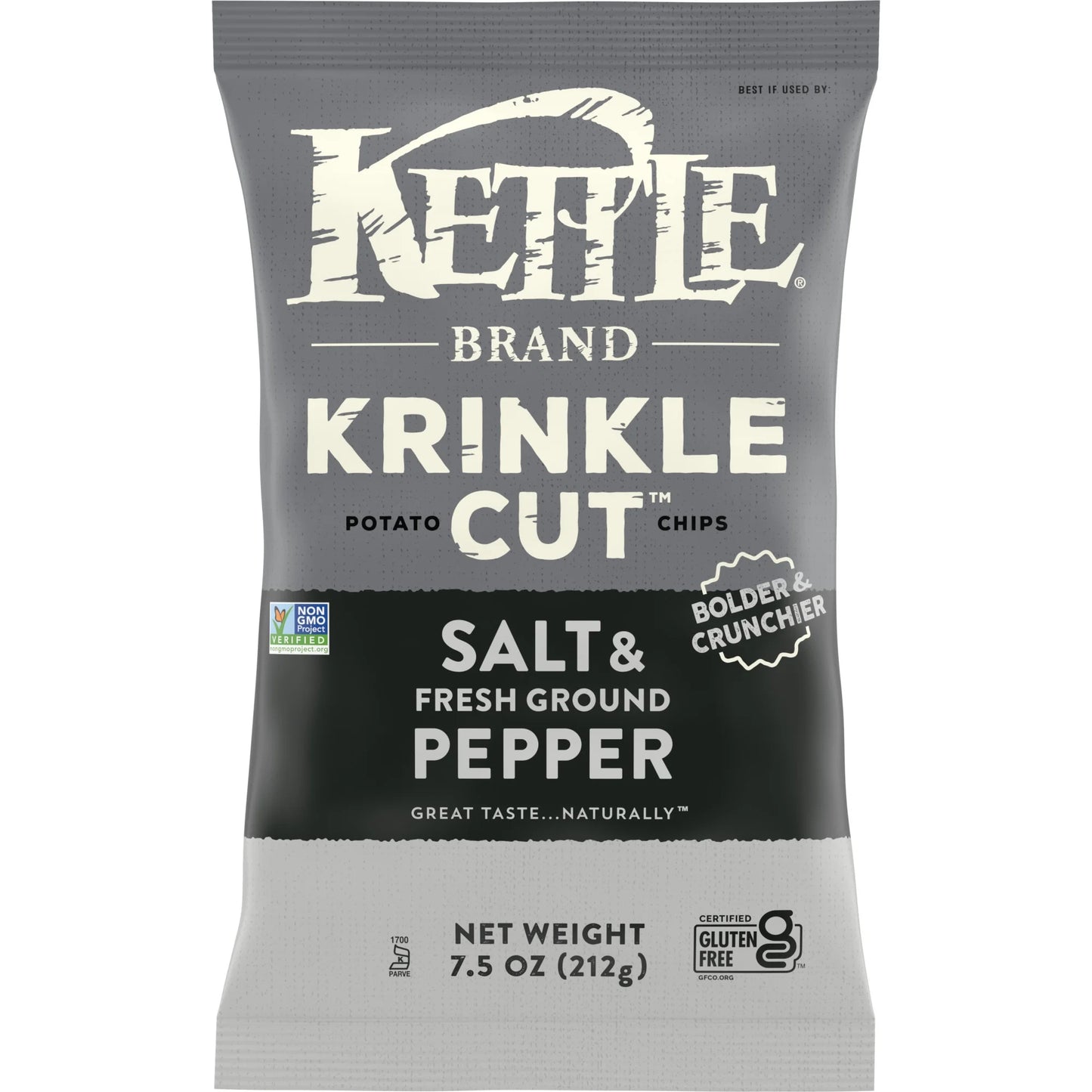 Kettle Brand Krinkle Cut:Salt & Fresh Ground Pepper-cc084114032607