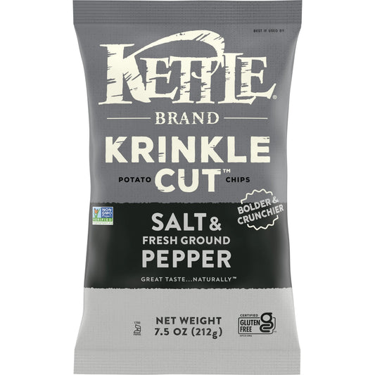 Kettle Brand Krinkle Cut:Salt & Fresh Ground Pepper-cc084114032607