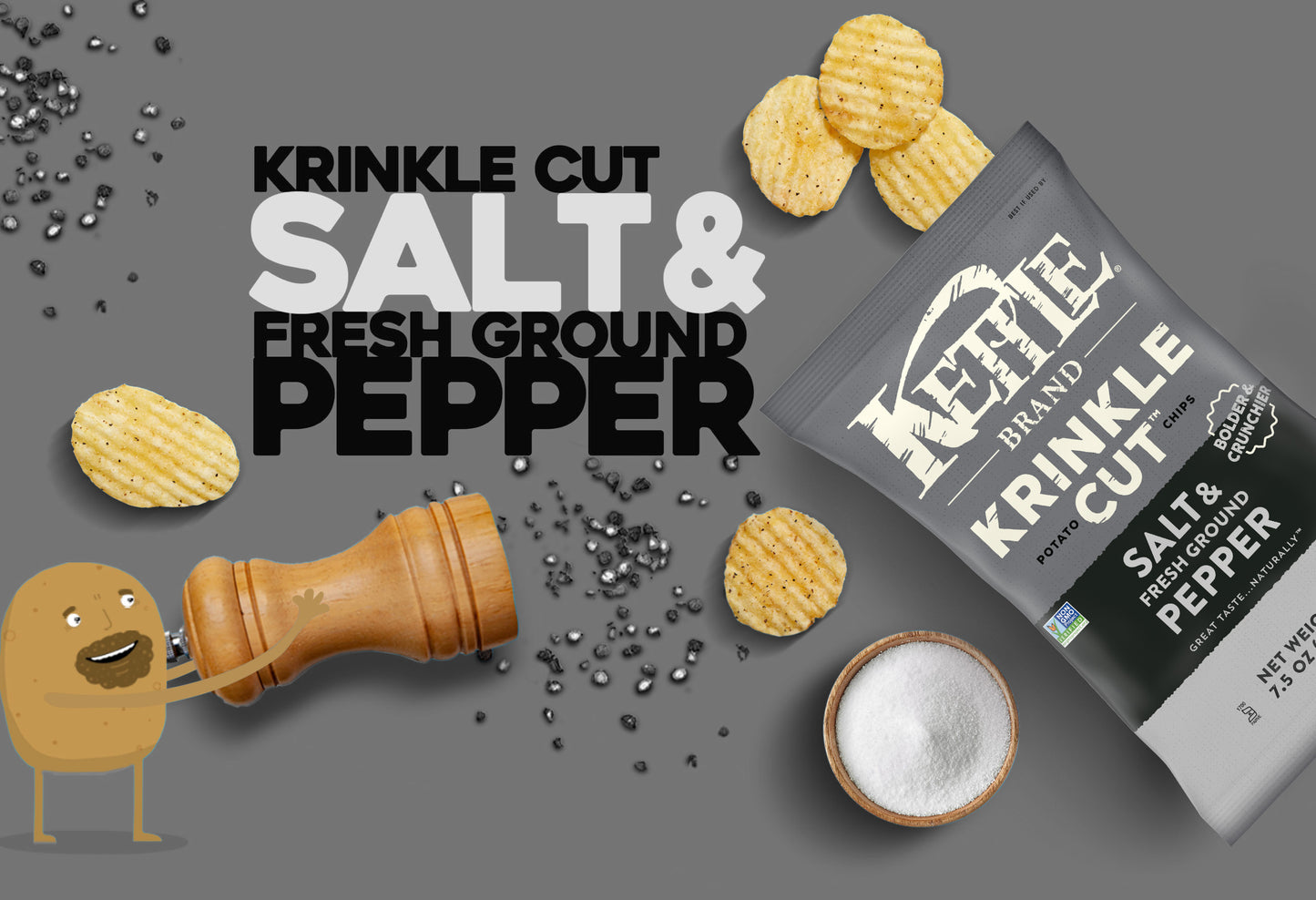 Kettle Brand Krinkle Cut:Salt & Fresh Ground Pepper-cc084114107077