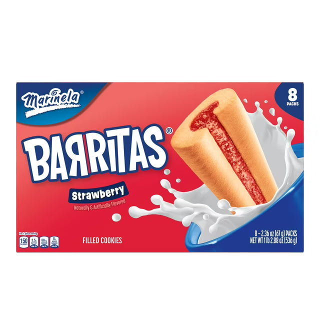 Marinela Barritas Strawberry Filled Cakes