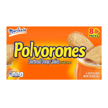 Marinela Polvorones Shortbread Orange Cookies
