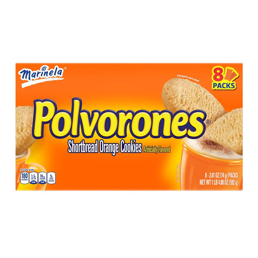 Marinela Polvorones Shortbread Orange Cookies
