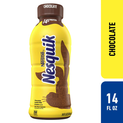 Nestle Nesquik Chocolate Low Fat Milk 14oz