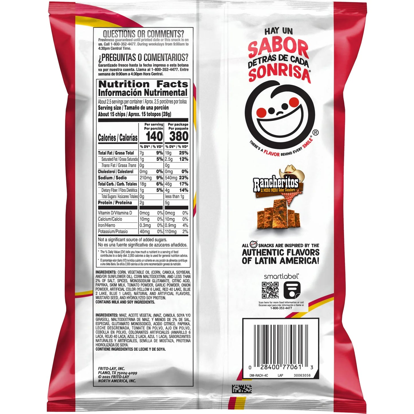Rancheritos:flavored Tortilla Chips