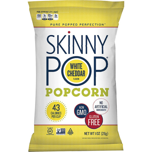 SKINNYPOP POPCORN WHITE CHEDDAR 1OZ