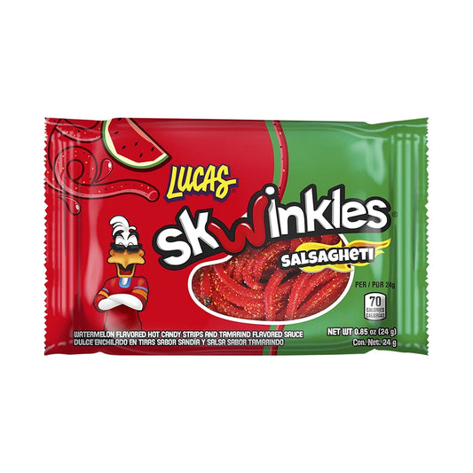 Skwinkles:Salsagheti Watermelon Flavor Hot Strips & Tamarind Flavor Sauce