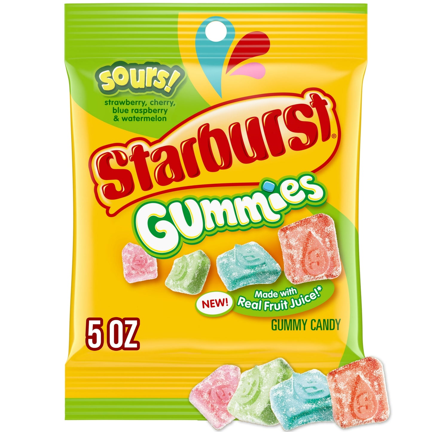 Starburst Gummies share size