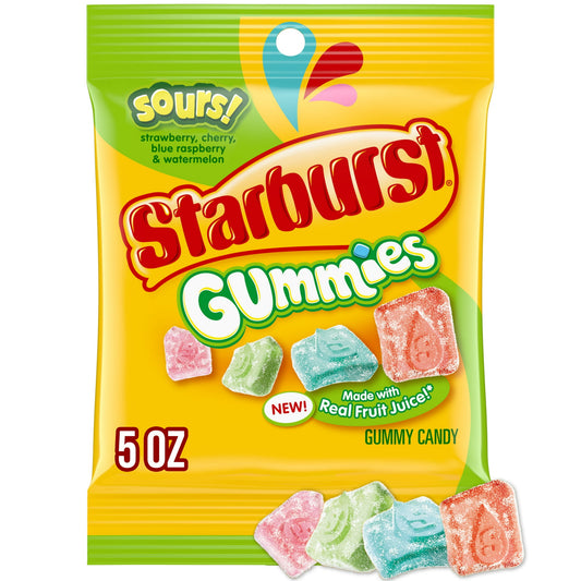 Starburst Gummies share size