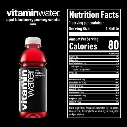 Vitaminwater Xxx  Acai-blueberry-pomegranate