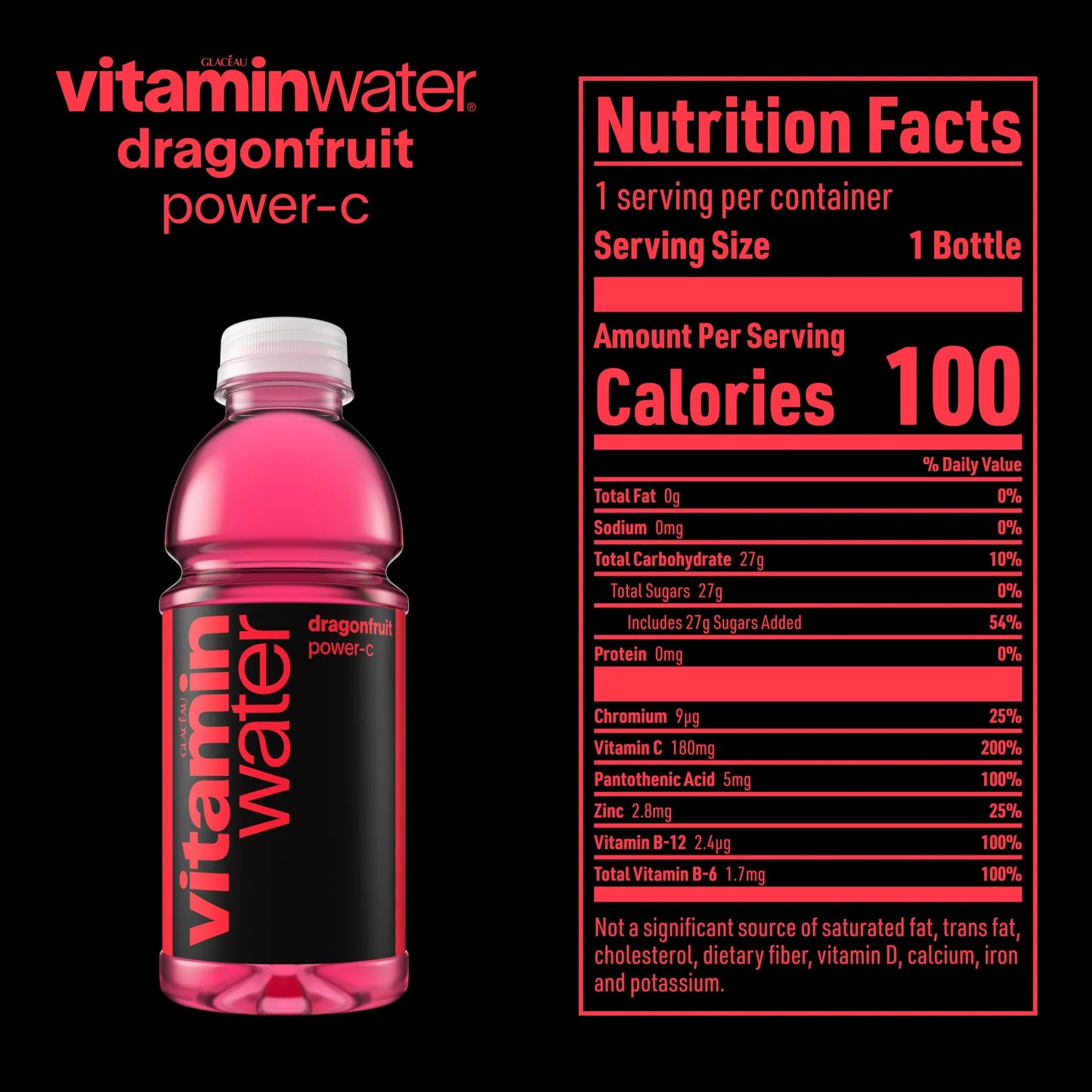 Vitamin Water:power-c - Dragonfruit 20oz