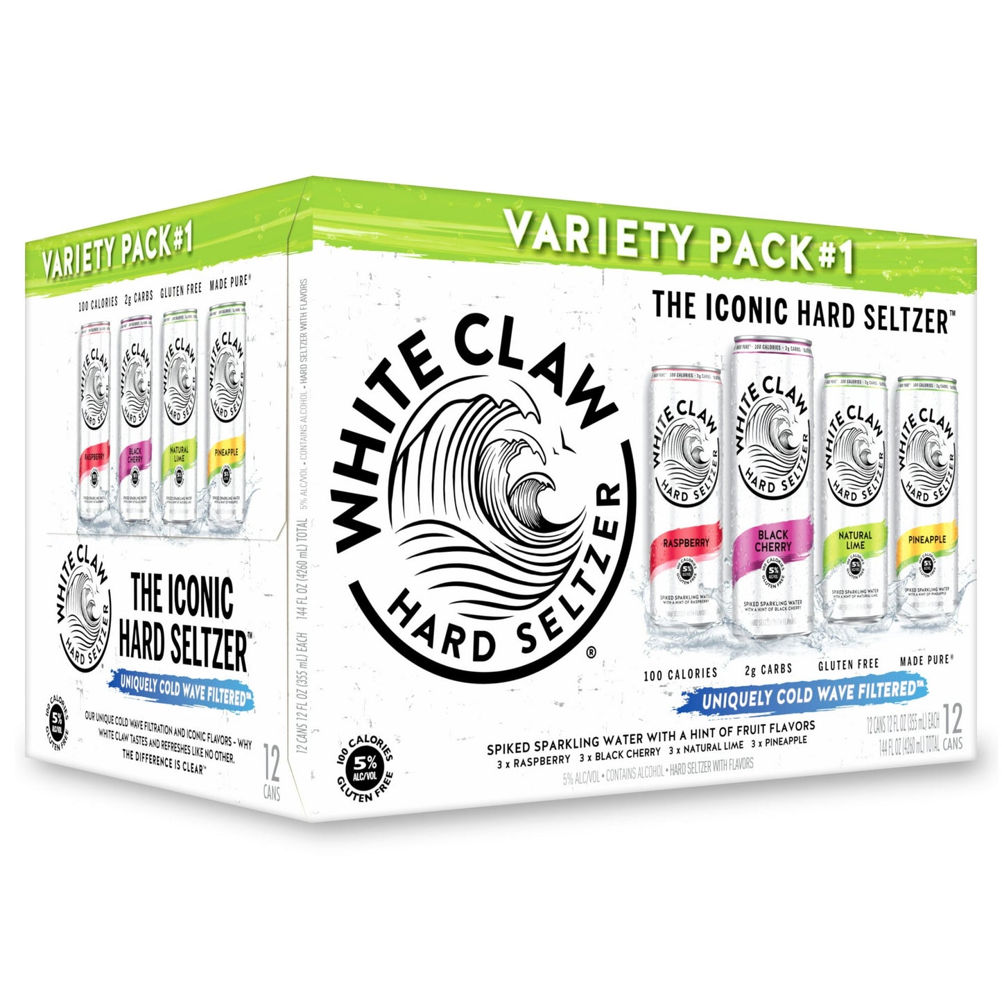 White Claw Mix Pack, 12 Pack, 12 oz, Cans