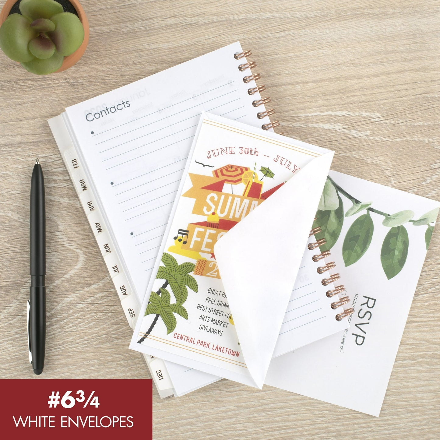 Mead White Envelopes No. 10