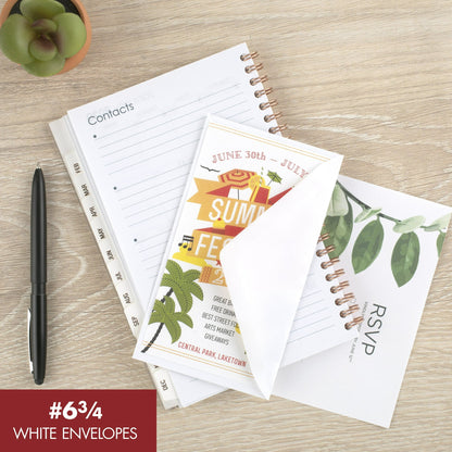 Mead White Envelopes No. 10