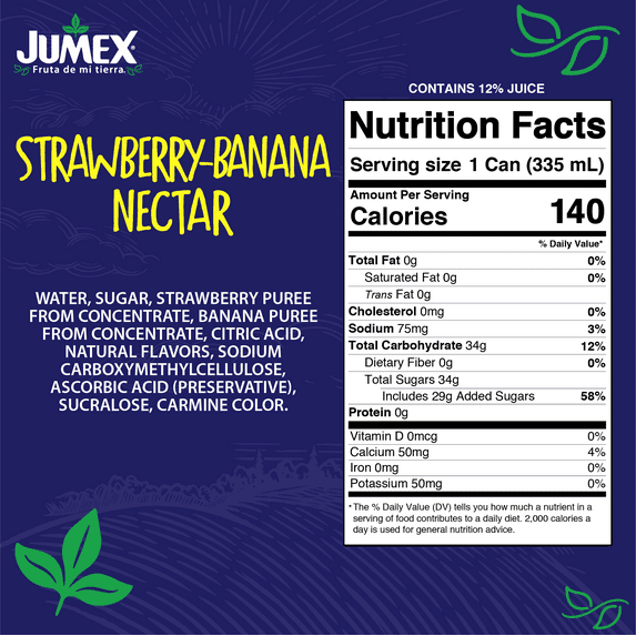 Jumex Strawberry Banana, 12 oz, Can