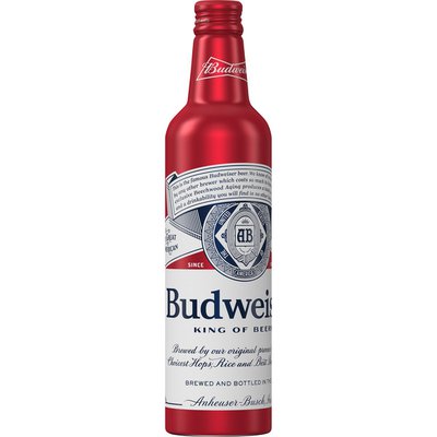 Budweiser Aluminum Bottle, Single, 16 Oz, Bottle