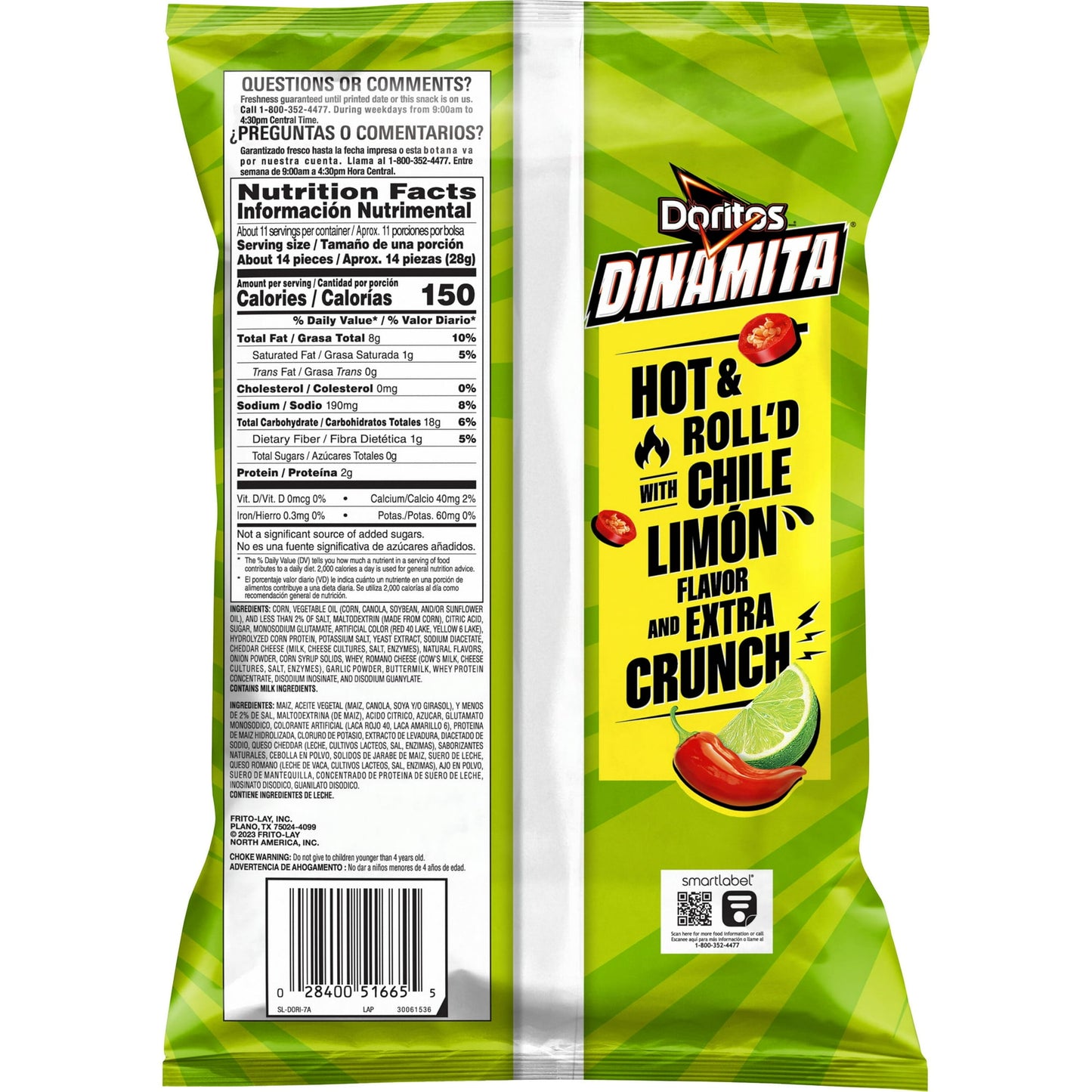 DORITOS DINAMITA CHJILE LIMON