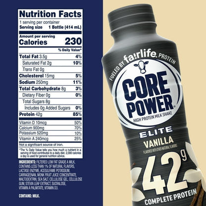 Core Power Vanilla, 14 oz