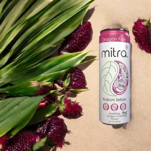 Mitra Kratom Seltzer Dragon Fruit, 12 oz