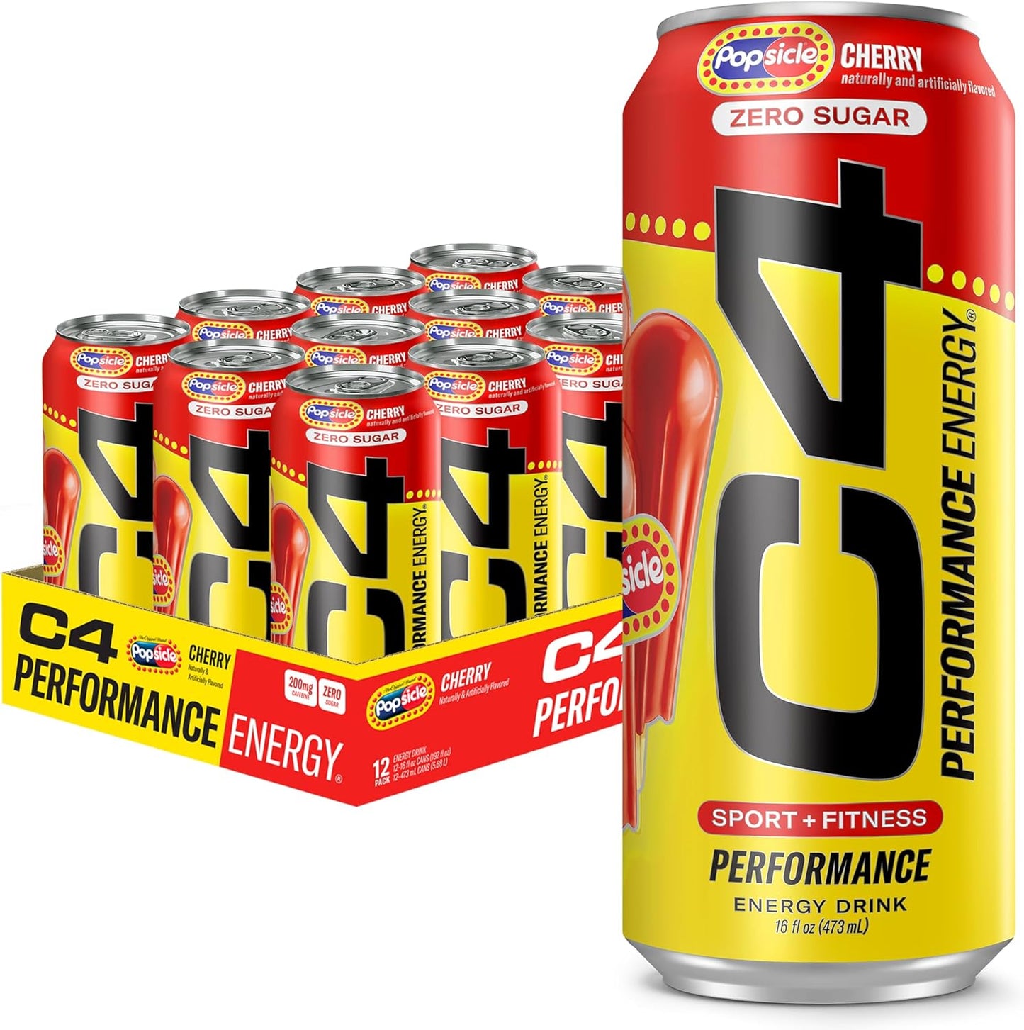 C4 Energy Zero Sugar 16oz Cherry