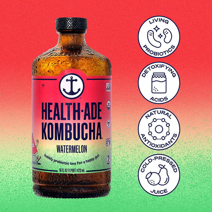 H A Kombucha 16 Oz Watermelon