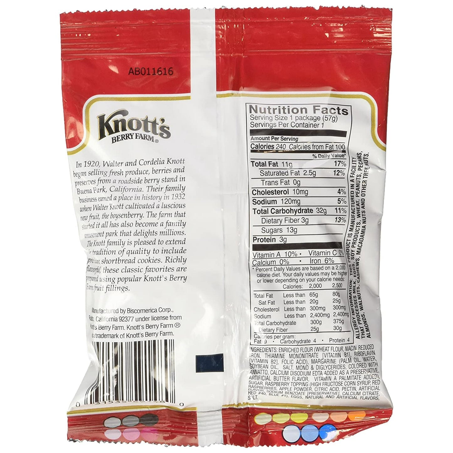 Knott\'s Berry Farm:Raspberry Shortbread