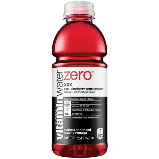 Vitamin Water Zero- Acai-blueberry-pomegranate, 20 oz, Bottle
