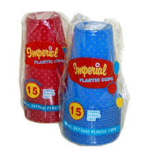 Imperial Plastic Cups 15ct 16oz