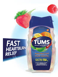 Tums Extra Strength 750 Assorted Berries Tablets