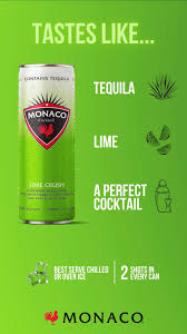 Monaco Tequila Lime Crush, Single, 12 oz, Can