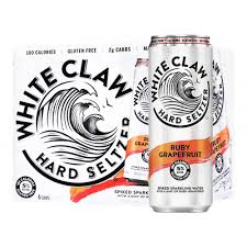 White Claw Ruby Grapefruit, 6 Pack, 12 Oz, Can