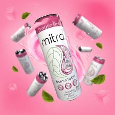 Mitra Kratom Seltzer Dragon Fruit, 12 oz