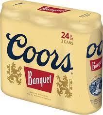 Coors Banquet, 3 Pack, 24 oz, Can