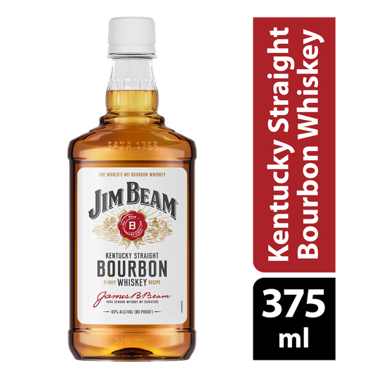 Jim Beam Bourbon, Whiskey, 375 Ml