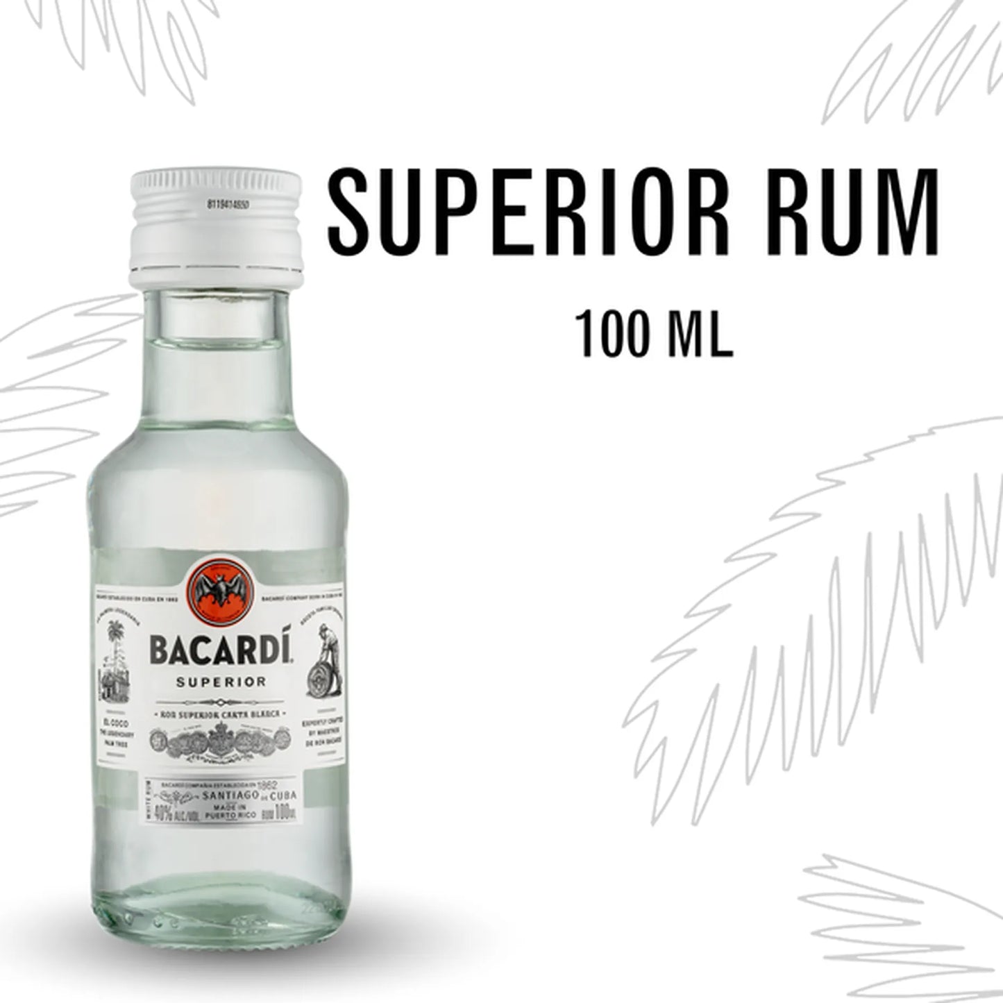 Bacardi Superior white 100ml