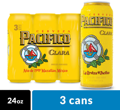 Pacifico, 3 Pack, 24 oz, Can