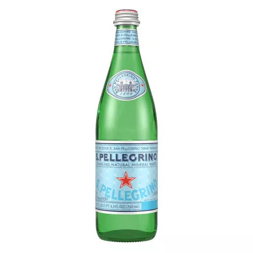 S. Pellegrino:sparkling Natural Mineral Water 750mo, Glass Bottle