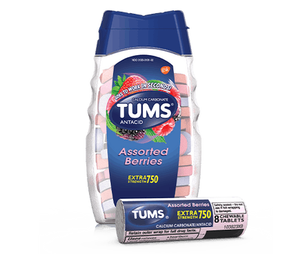 Tums Extra Strength 750 Assorted Berries Tablets
